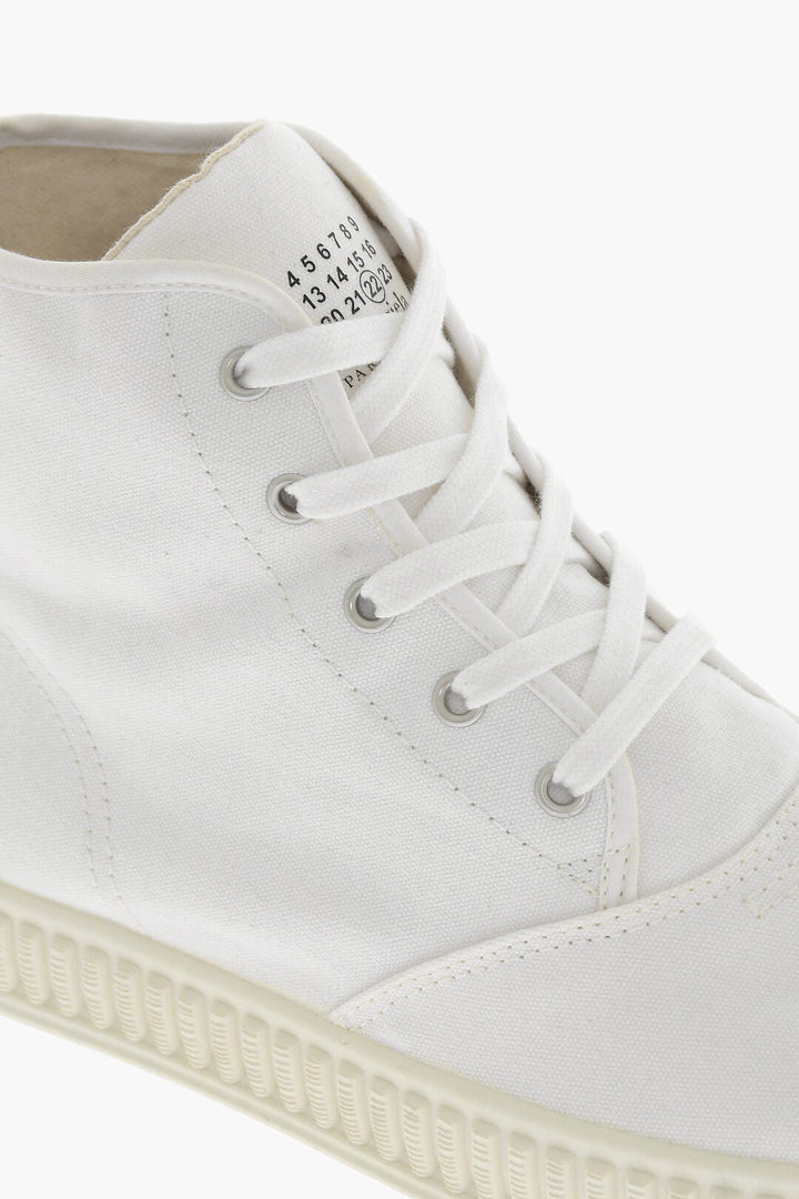 Maison Margiela MM22 Canvas High-top Sneakers with Rubber Sole