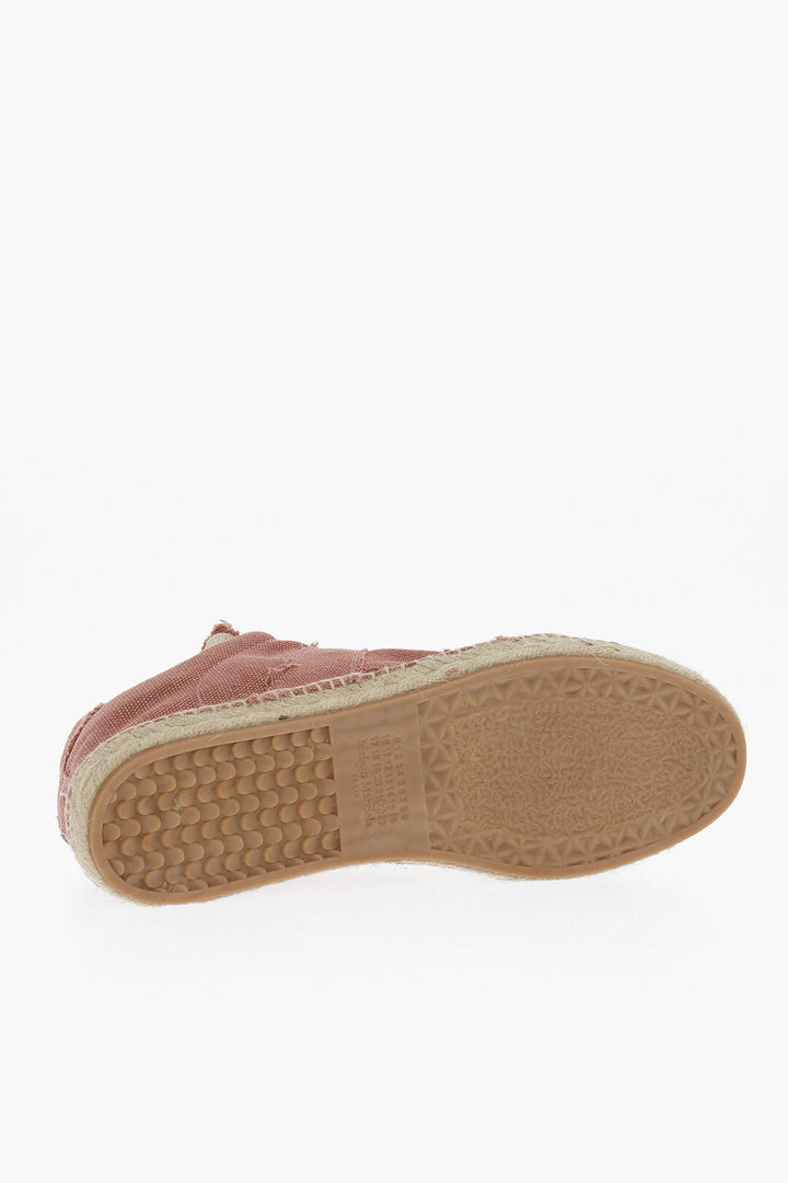 Maison Margiela MM22 Canvas Low Top Sneakers with Jute Detail