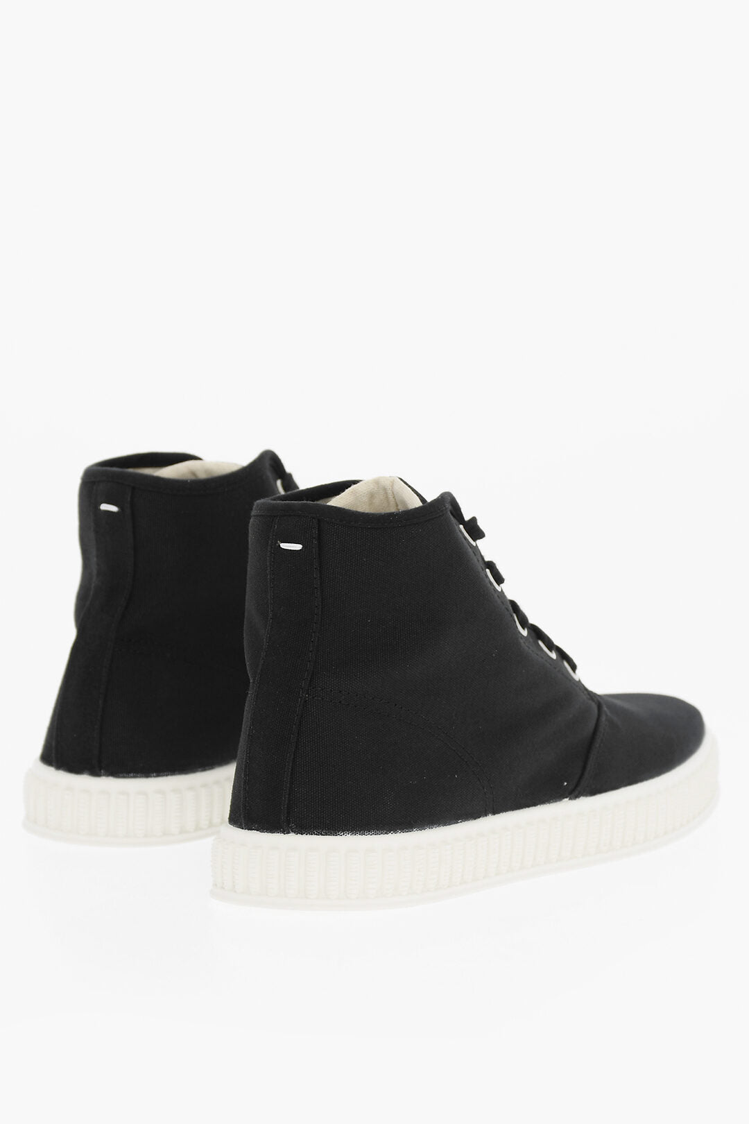 Maison Margiela MM22 Solid Color Cotton High-Top Sneakers