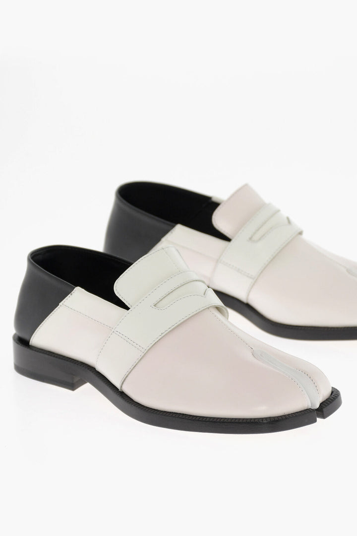 Maison Margiela MM22 Two Tone Leather Tabi Loafers