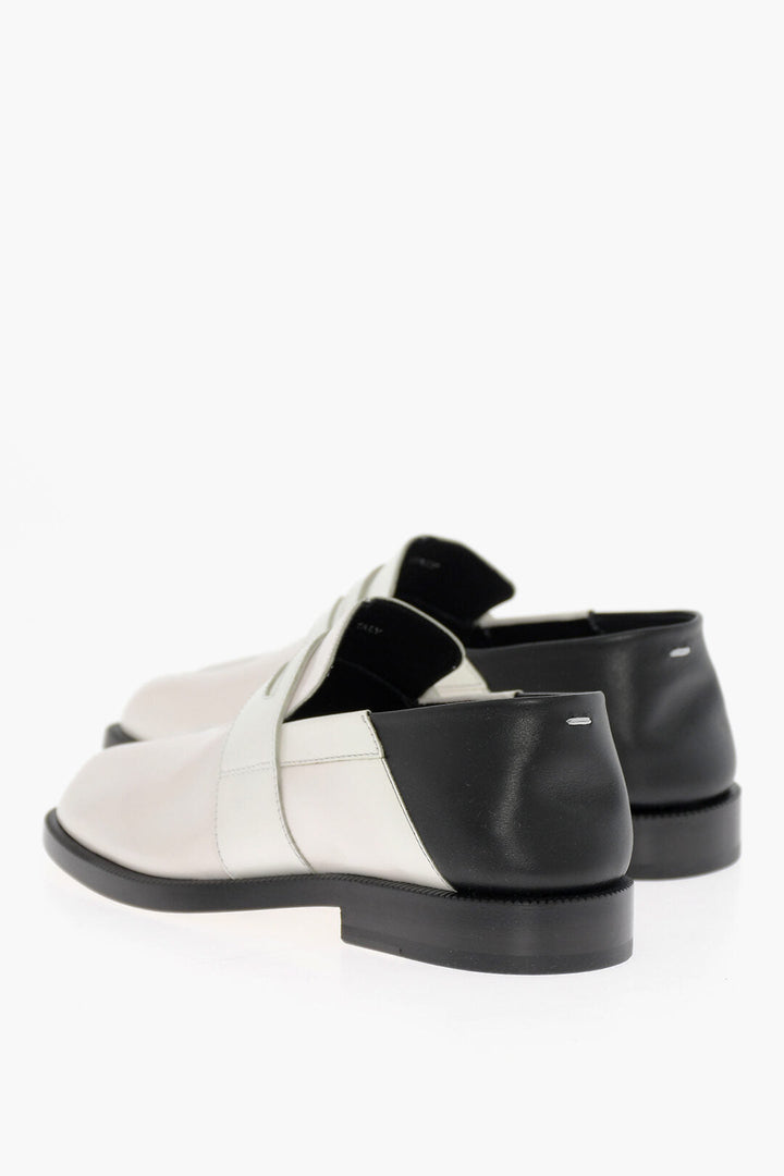 Maison Margiela MM22 Two Tone Leather Tabi Loafers