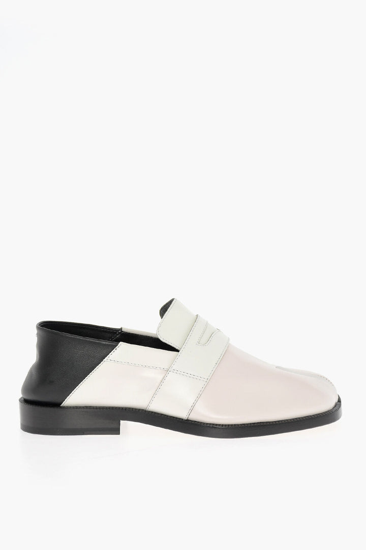 Maison Margiela MM22 Two Tone Leather Tabi Loafers