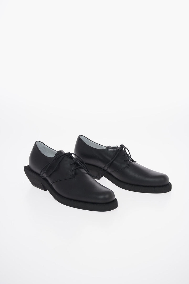 Maison Margiela MM6 5cm Leather Oxford Shoes with Heel