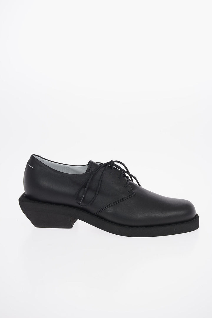 Maison Margiela MM6 5cm Leather Oxford Shoes with Heel