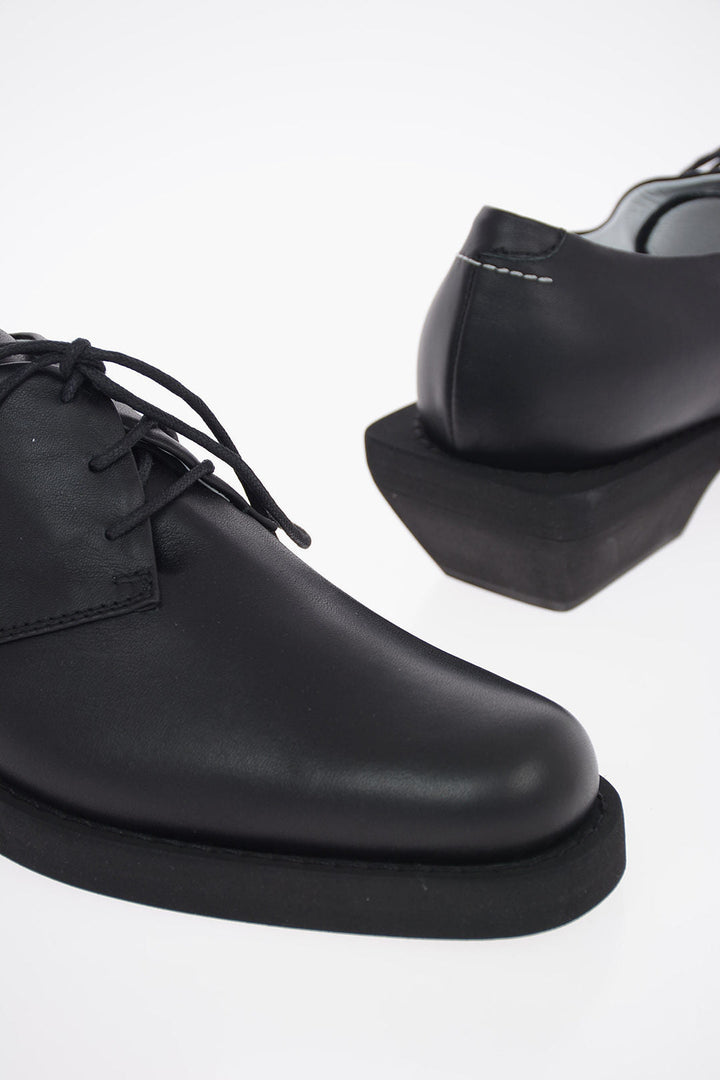Maison Margiela MM6 5cm Leather Oxford Shoes with Heel