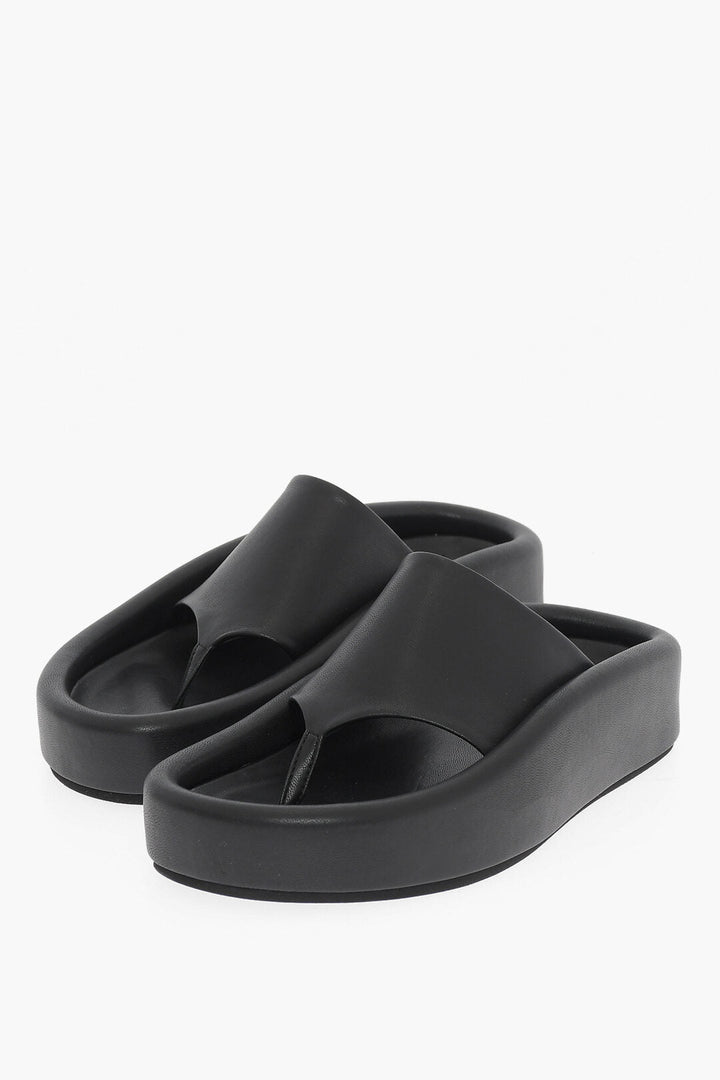 Maison Margiela MM6 Faux Leather Thong Sandals