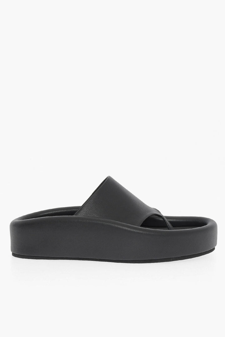 Maison Margiela MM6 Faux Leather Thong Sandals