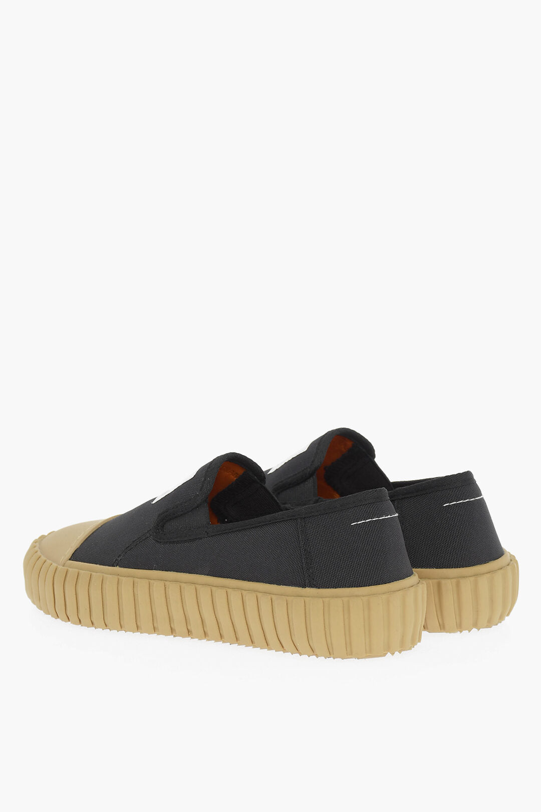 Maison Margiela MM6 Two-Tone Slip -On Sneakers with Vulcanized Sole