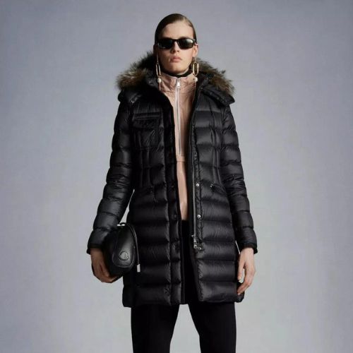 - MONCLER Hermifur Long Down Jacket - Ask Me Wear