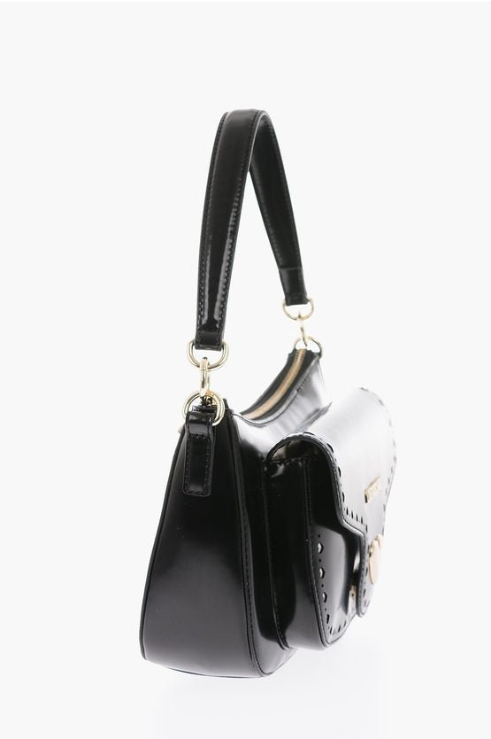 Bags - Moschino LOVE faux leather bag with removable shoulder strap - 8054400007215 - Ask Me Wear