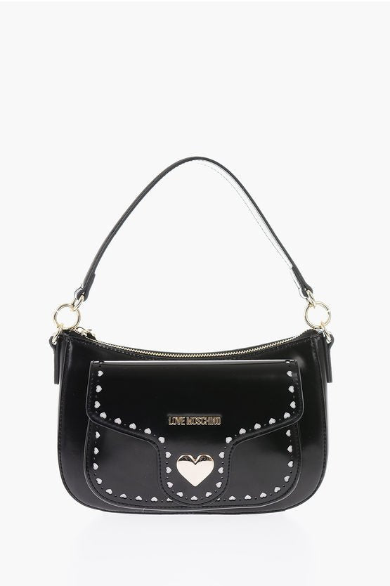 Bags - Moschino LOVE faux leather bag with removable shoulder strap - 8054400007215 - Ask Me Wear