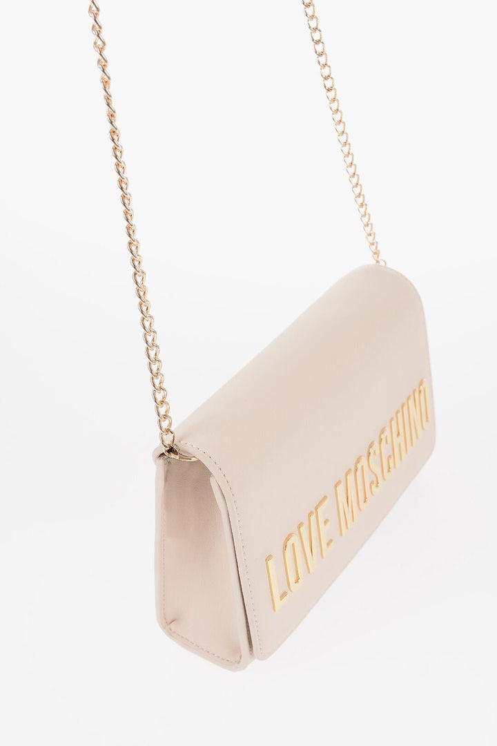 Other - Moschino LOVE Solid Color Leather Crossbody Bag with Chain Shoulder S - 8050537869207 - Ask Me Wear