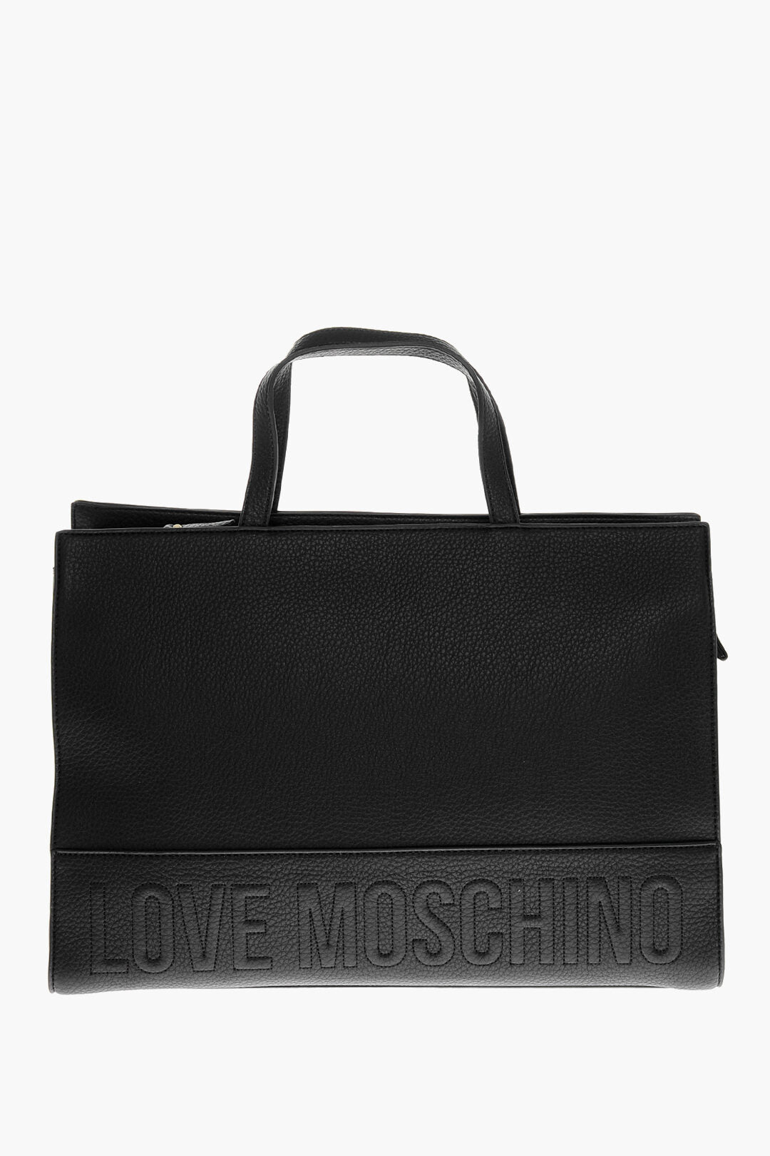 Other - Moschino LOVE Textured Faux Leather Tote Bag with Embossed Logo - 8050142184696 - Ask Me Wear