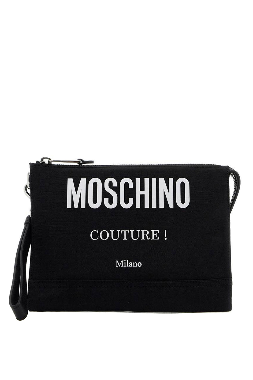 Bags - Moschino Nylon Logo Pouch With Zip - 242735FBS000001 - 2555M - os - Ask Me Wear