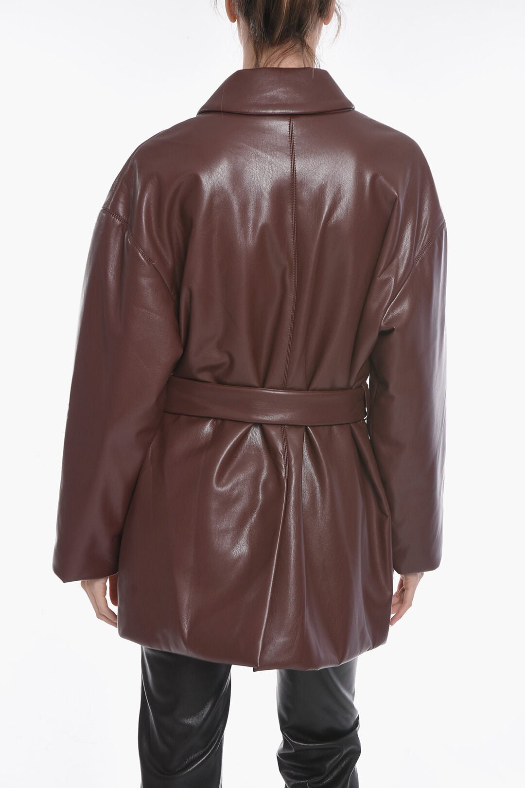 Other - Nanushka Vegan Leather Coat with Belt - 5996603182142 - Ask Me Wear