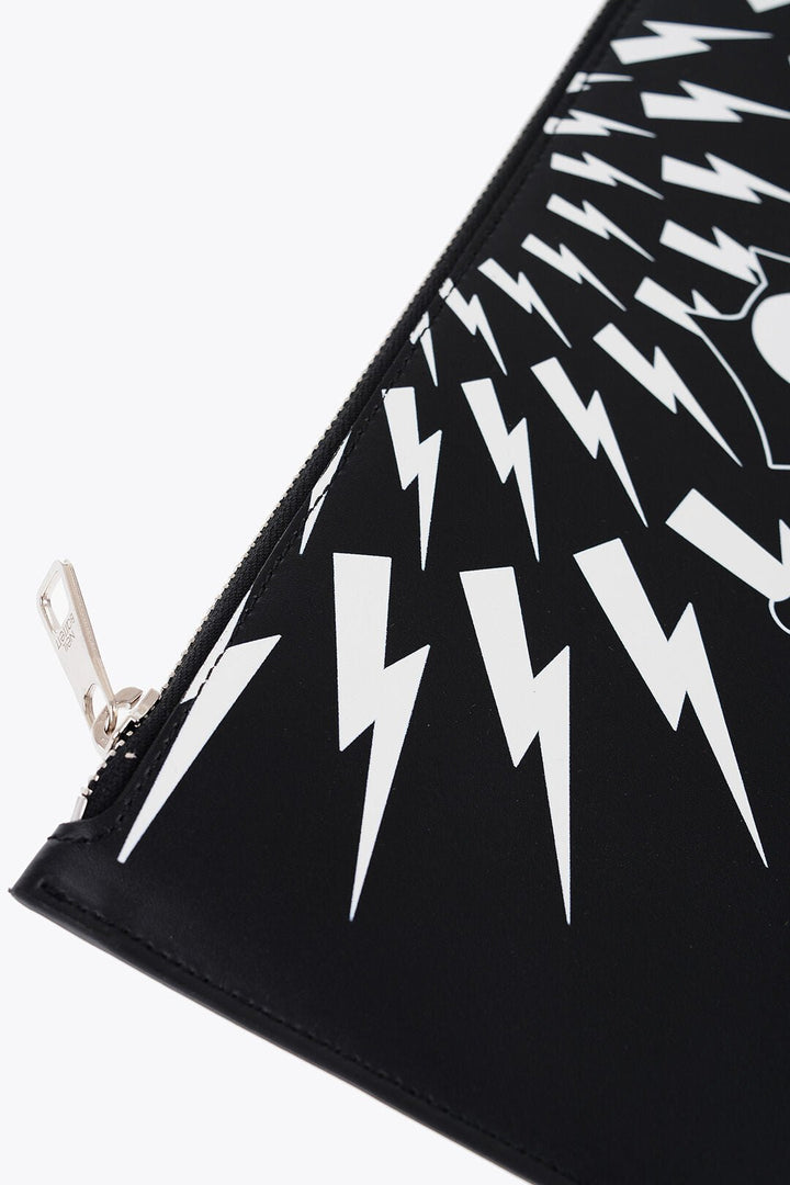 Other - Neil Barrett FELIX THE CAT' Leather Pouch With Contrast Print - 7417302511289 - Ask Me Wear