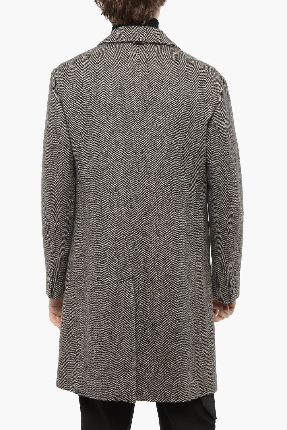 Other - Neil Barrett Herringbone Motif Virgin Wool Coat - 7417303375491 - Ask Me Wear