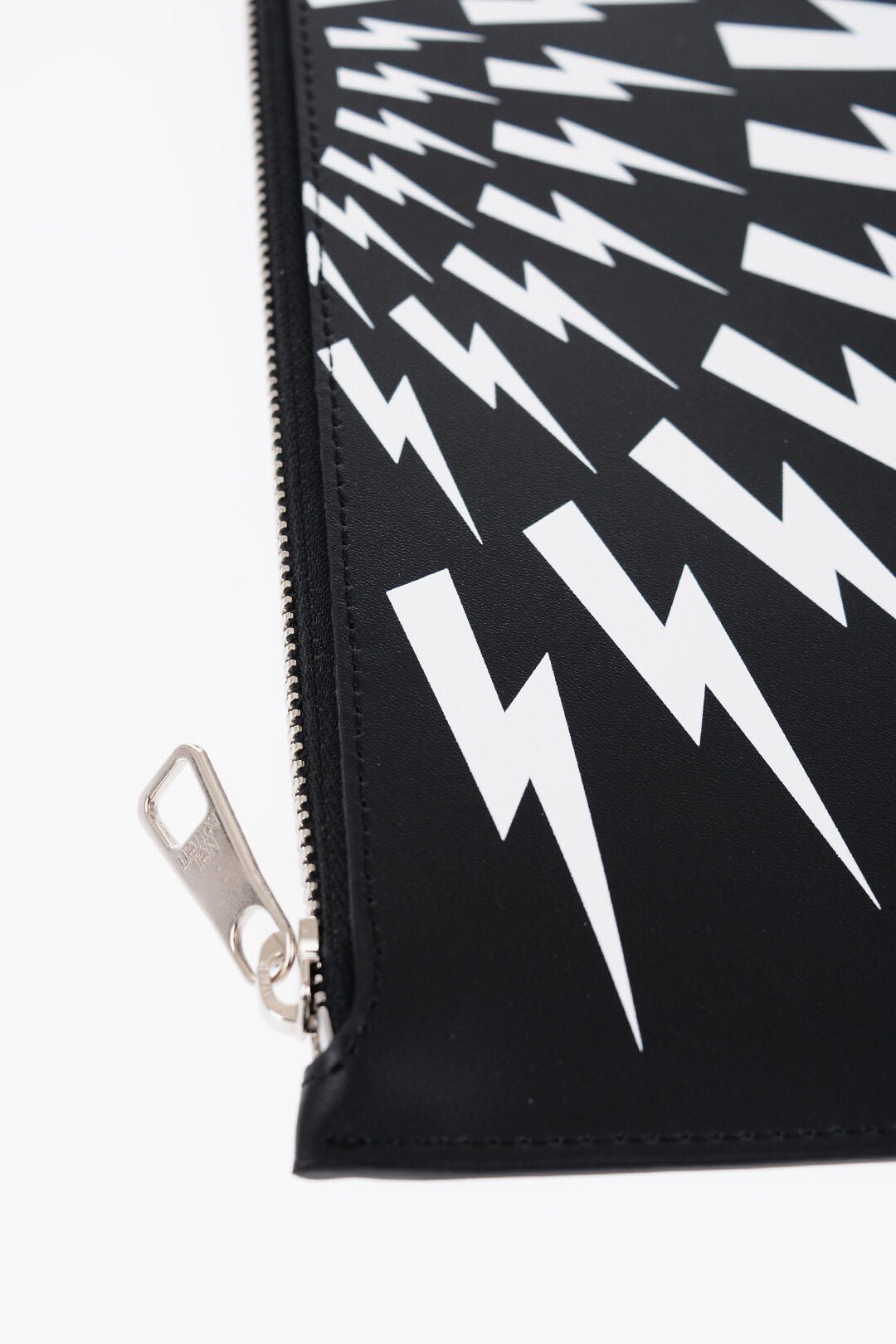 Other - Neil Barrett Leather FAIR - ISLE THUNDERBOLT Pouch with Zip Closure - 7417303438363 - Ask Me Wear