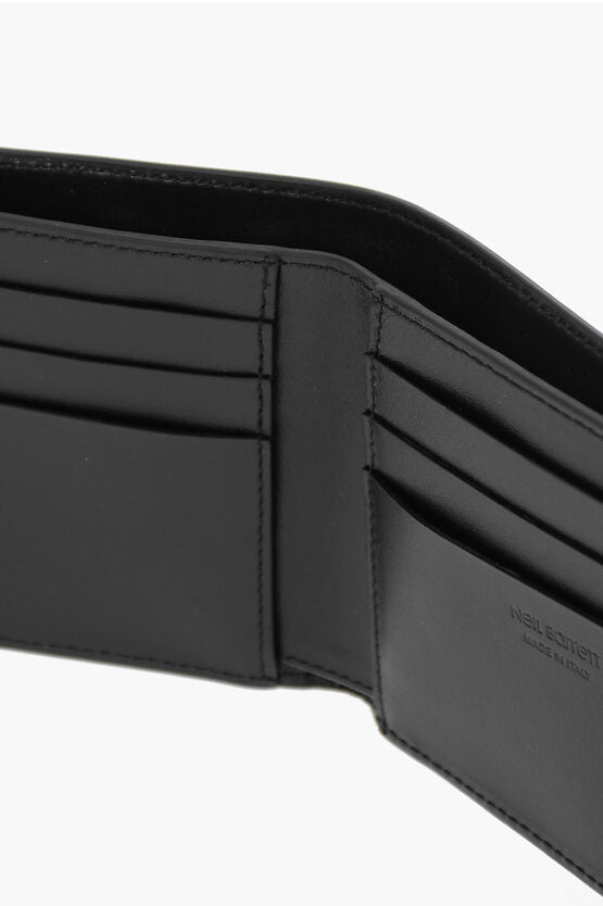 Accessories - Wallets & Card Holders - Neil Barrett Leather Wallet with Eyelets Details - 7417303358760 - Ask Me Wear