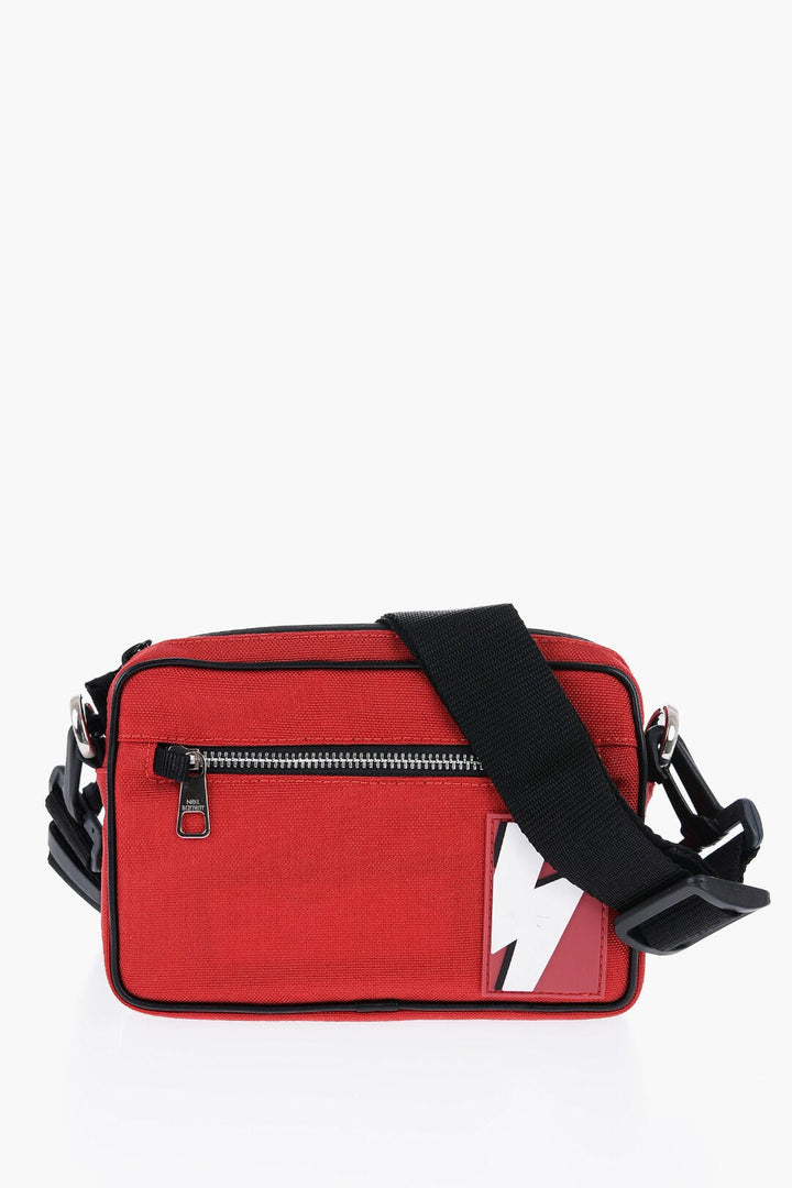 Bags - Neil Barrett Nylon Bum Bag with Embossed Logo Patch - 7417301148905 - Ask Me Wear