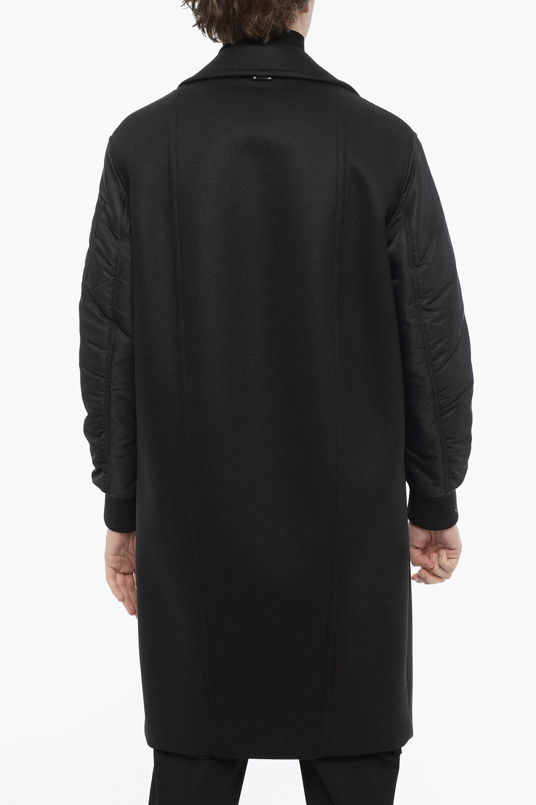 Other - Neil Barrett Oversized Coat with Nylon Sleeves - 7417303269783 - Ask Me Wear