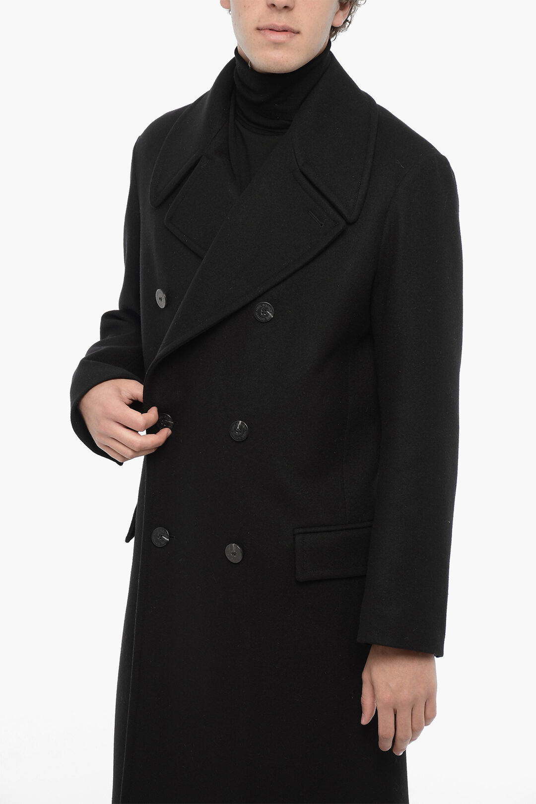 Other - Neil Barrett Slim Fit Double Breasted Coat - 7417303375569 - Ask Me Wear