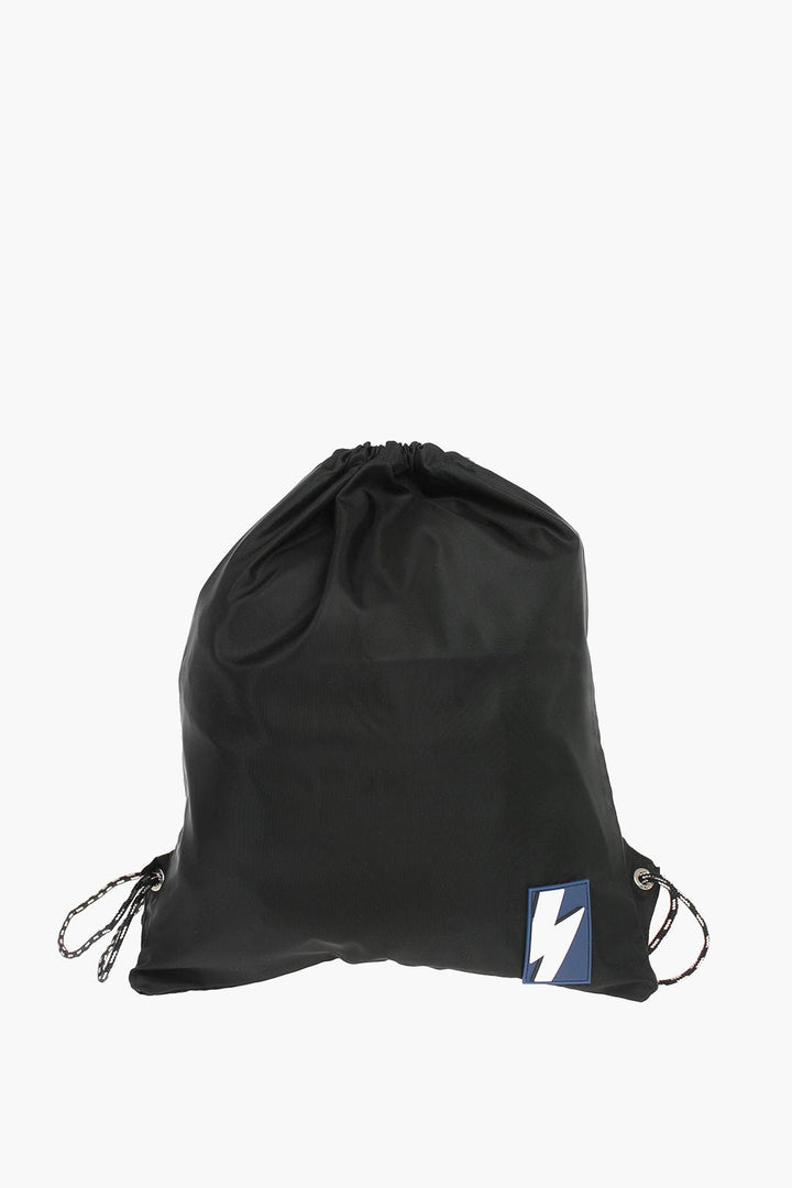 Bags - Neil Barrett solid color drawstring backpack with two - tone laces - 7417301148790 - Ask Me Wear