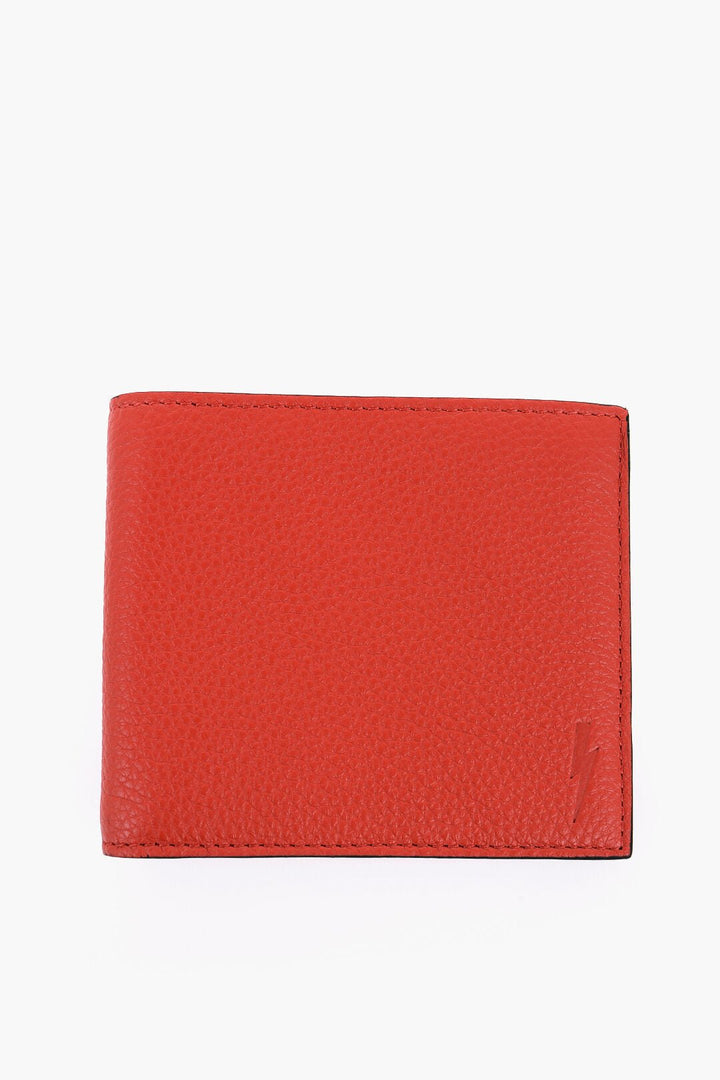 Other - Neil Barrett Solid Color Textured Leather Bi - Fold Wallet - 7417301151462 - Ask Me Wear