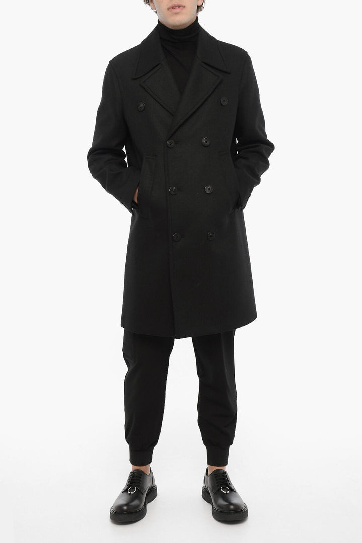 Other - Neil Barrett Wool Blend Easy Fit Double Breasted Coat - 7417302473204 - Ask Me Wear