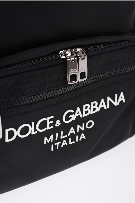 Mochila de nailon con logotipo en relieve de Dolce &amp; Gabbana