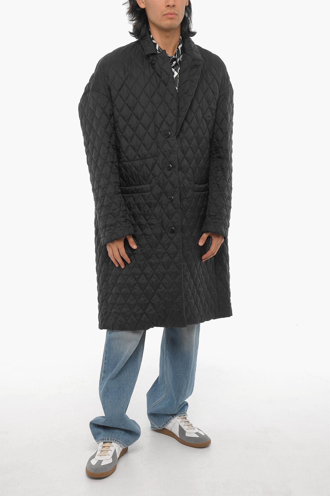 Random Identities Nylon Quilted Coat