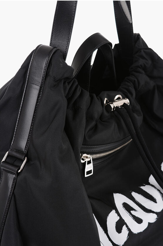 Alexander McQueen Nylon Weekend Bag with Logo