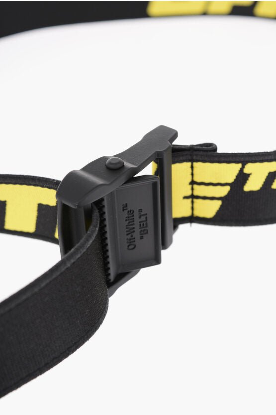 Accessories - Belts - Off - White All Over Contrast Logo Embroidered TAPE INDUSTRIAL Belt - 8052865842136 - Ask Me Wear