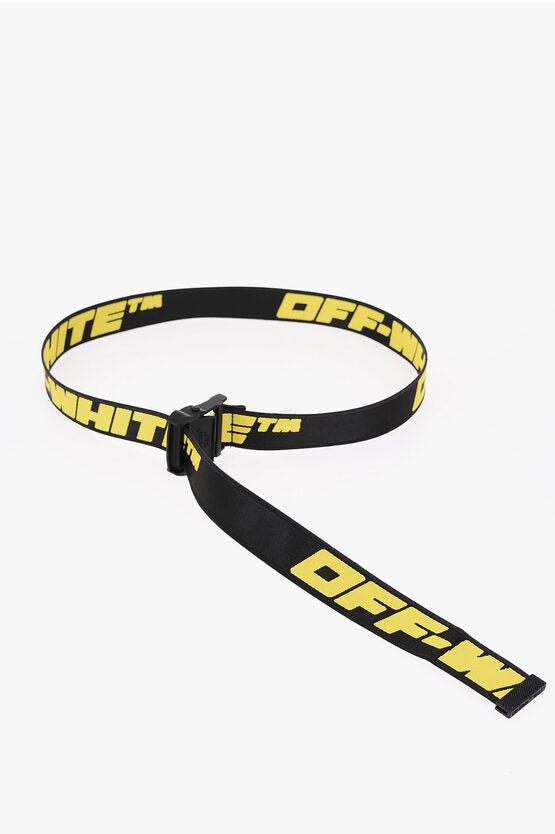 Accessories - Belts - Off - White All Over Contrast Logo Embroidered TAPE INDUSTRIAL Belt - 8052865842136 - Ask Me Wear