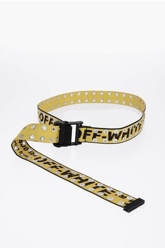 Accessories - Belts - Off - White Belt With Contrasting Eyelets - 8052865842457 - Ask Me Wear