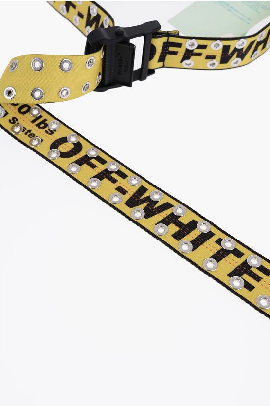 Accessories - Belts - Off - White Belt With Contrasting Eyelets - 8052865842457 - Ask Me Wear