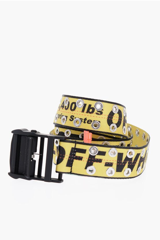 Accessories - Belts - Off - White Belt With Contrasting Eyelets - 8052865842457 - Ask Me Wear