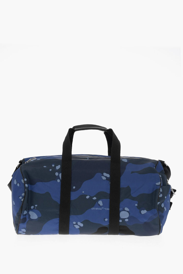 Bags - Off - White Camouflage Motif Travel Duffle Bag - 8052865842853 - Ask Me Wear