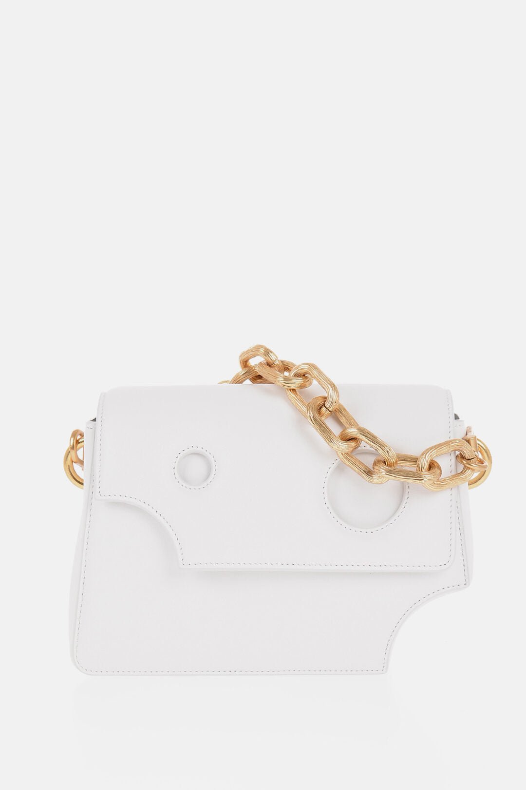 Other - Off - White Leather Shoulder Bag wit Cut - Out Details - GC120240600412 - Ask Me Wear