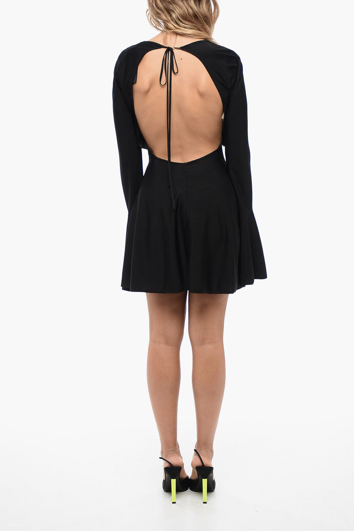 Saint Laurent Open-back Skater Dress