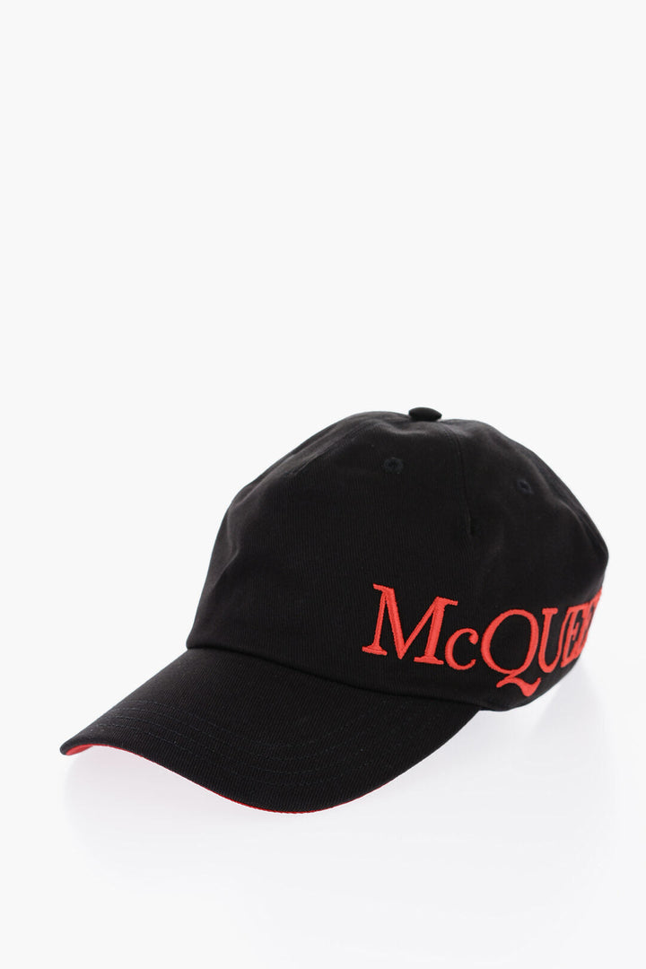 Alexander McQueen Oversized Cap with Embroidery Logo