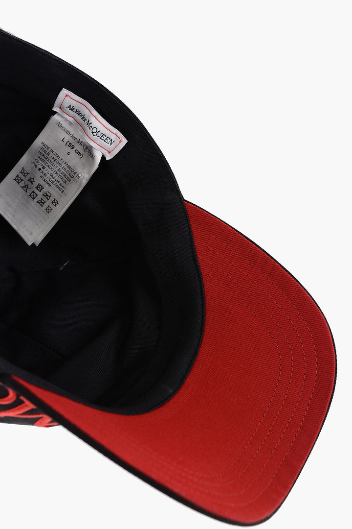 Alexander McQueen Oversized Cap with Embroidery Logo