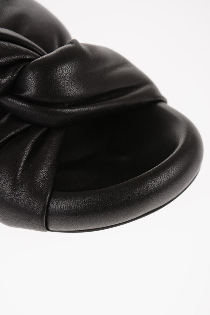 Marni Padded Leather Sadals with Braided Band