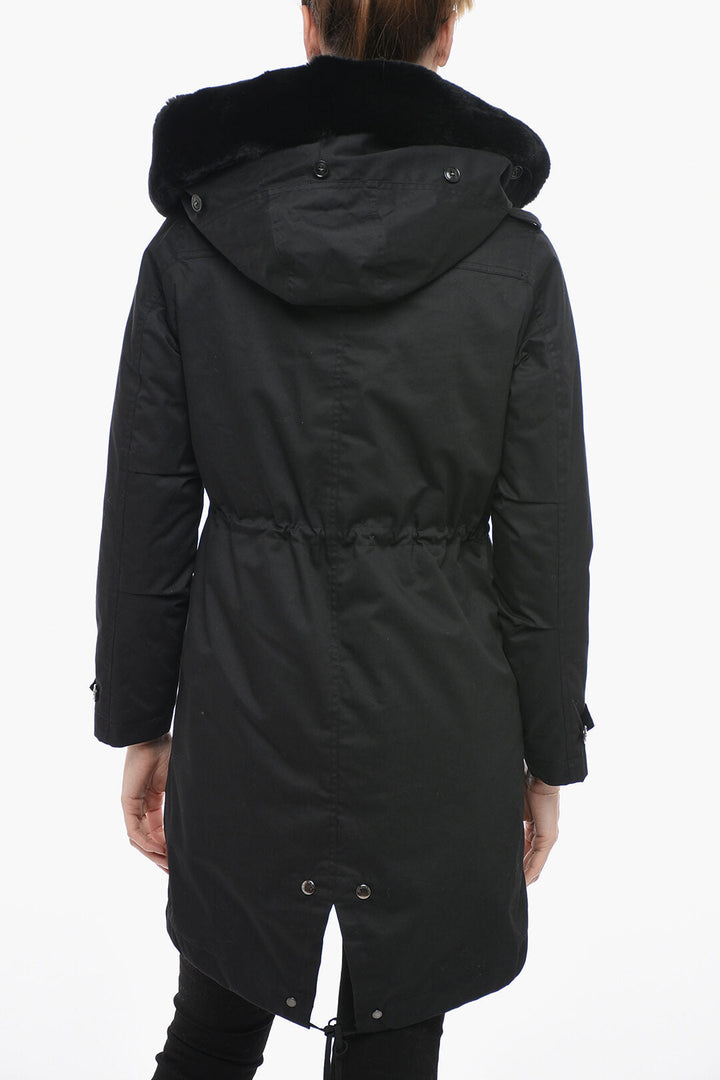 Woolrich Padded LITERARY REX Parka with Fur