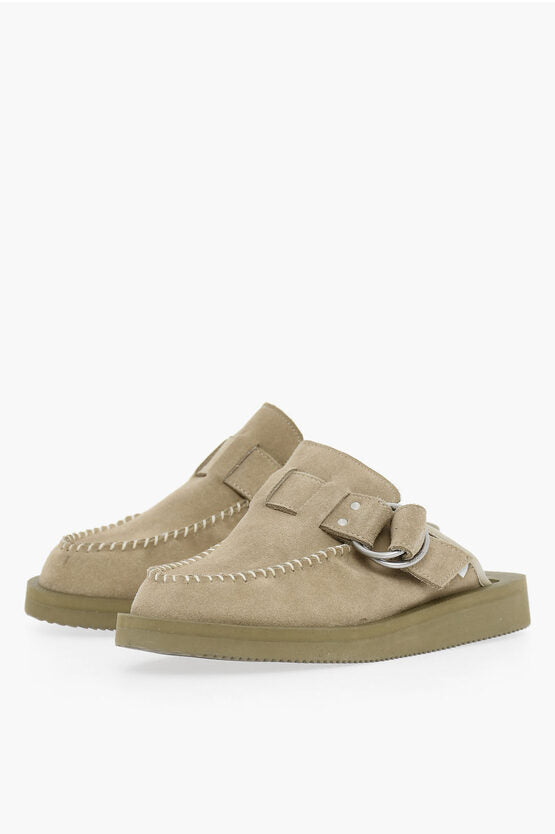 Suicoke Padded Suede Leather Sabot