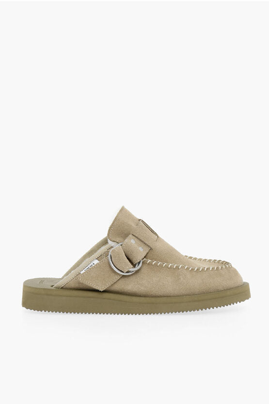 Suicoke Padded Suede Leather Sabot