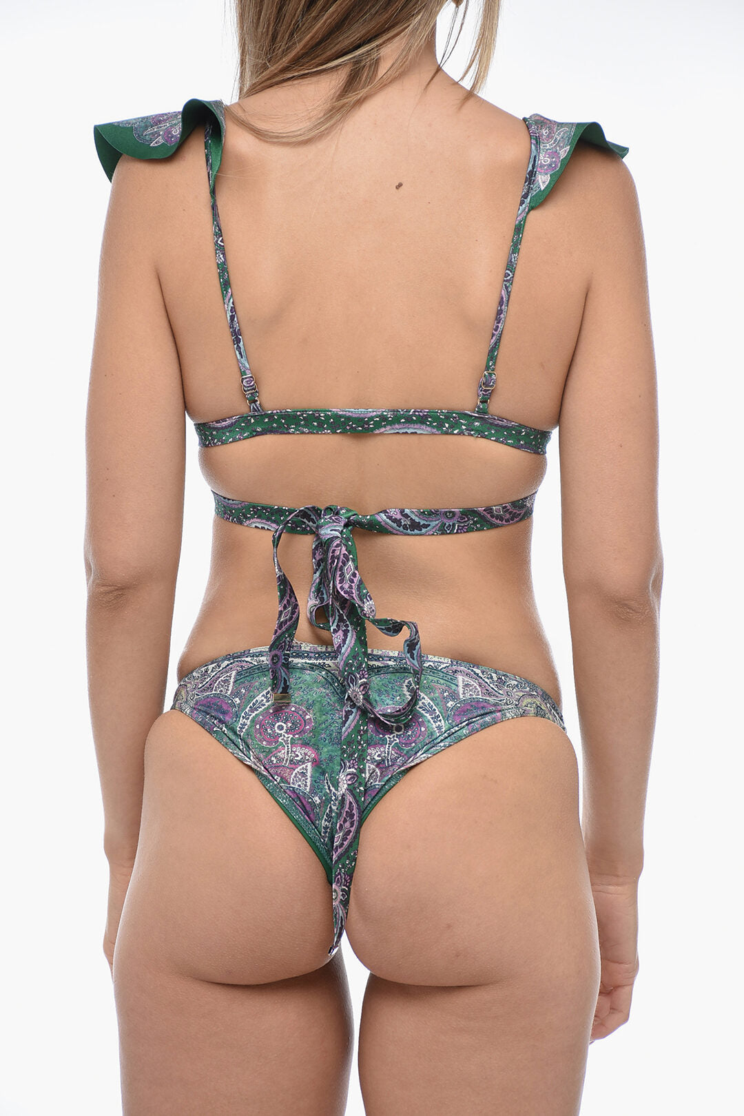 Zimmermann Paisley Motif ANNEKE Bikini with Ruffle