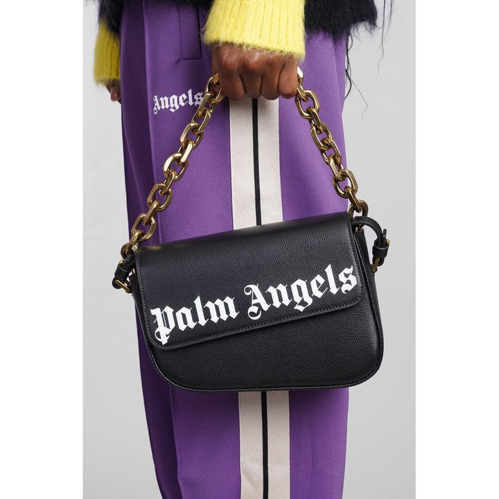  - Palm Angels Black Leather Crossbody Bag - PAAN - 13910 - Ask Me Wear