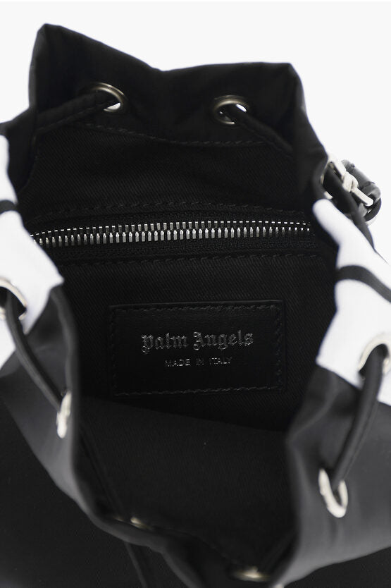 Bags - Palm Angels Nylon VENICE TRACK Bucket Bag with Double Side Bands - 8052788848697 - Ask Me Wear