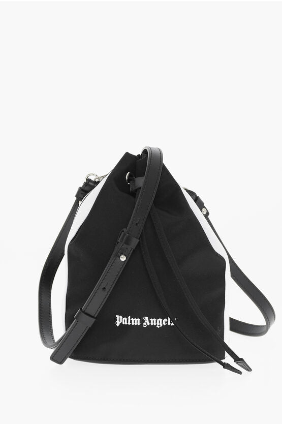 Bags - Palm Angels Nylon VENICE TRACK Bucket Bag with Double Side Bands - 8052788848697 - Ask Me Wear